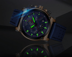 Men's Waterproof Modern Watch With Leather Belts, Stainless Steel Case Excellent Look Perfect Gift Stevvex