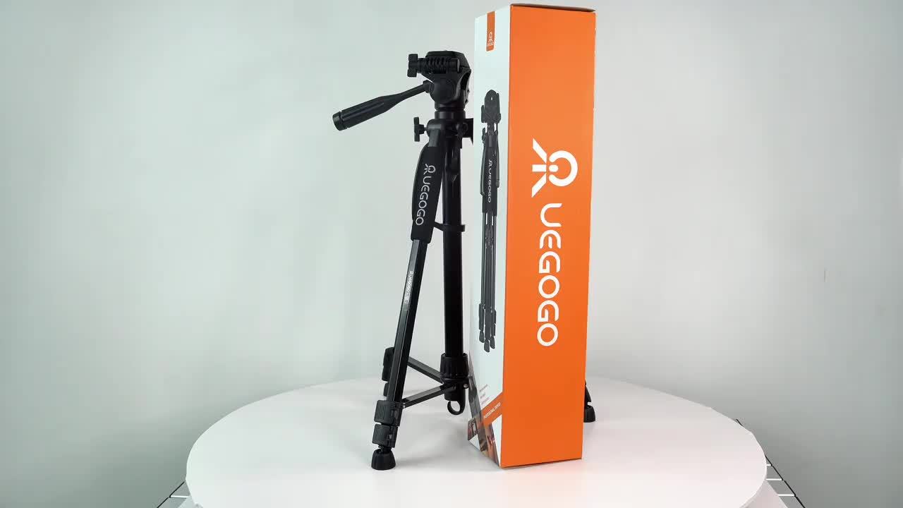 ZOMEI 60 Inch Micro Single-lens Digital Camera Mobile Phone Horizontal And Vertical Shooting Live Portable Aluminum Tripod With Mobile Phone Clip + T-shaped Mobile Phone Clip Lootquake LLC