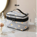 Mesh Cosmetic Bag, Small Daisy Beach Wash Bag, Travel Women's Simple Storage Bag, Go Out Portable Mesh Shower Tote Bag, - SJB-DIAMOND ELITES
