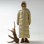 Down Jacket Goose Down Outdoor Thickened Ultra-long Coat Pi-Mart