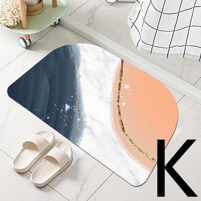 Diatom Mud Bathroom Door Non-slip Absorbent Floor Mat Pi-Mart