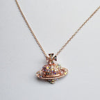 Classic Cross Heart Annulus Necklace Pi-Mart