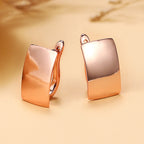Earrings Rectangular Earrings Rose Gold Ear Clip Pi-Mart