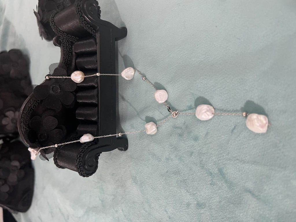 Natural Freshwater Pearl Gypsophila Necklace Pi-Mart