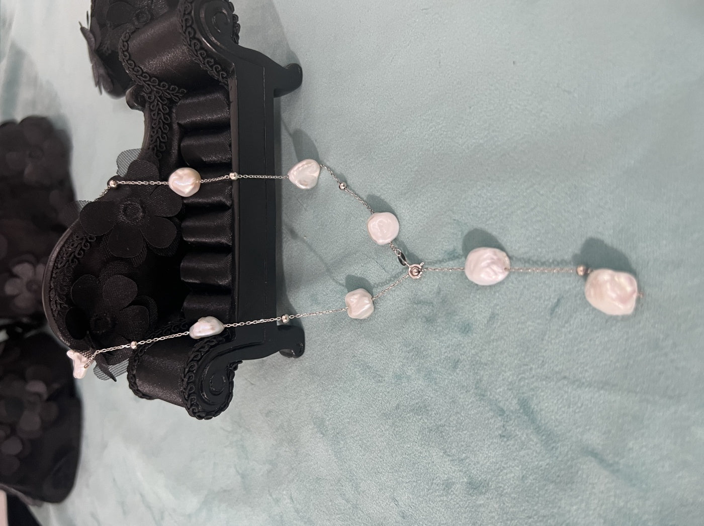 Natural Freshwater Pearl Gypsophila Necklace Pi-Mart