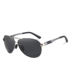 Men 100% Polarized Aluminum Alloy Frame Sunglasses  In Elegant Retro Classic Men's Driving Pilot  Style - SJB-DIAMOND ELITES