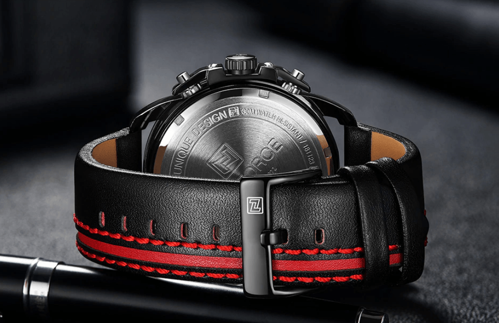 Waterproof  Quartz  Man Leather Sport Wrist Watch  Luxury Unique Design Perfect Gift - SJB-DIAMOND ELITES