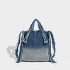 Washed denim bag stray wind, design tote shoulder bag, casual ladies shoulder bag, canvas shoulder hobo bag - SJB-DIAMOND ELITES