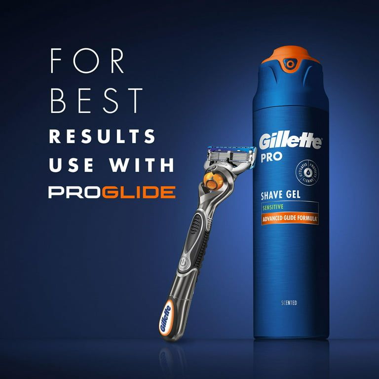 Gillette Pro Shaving Gel for Men, Fragrance Free, Twin Pack, 14 oz EasyOptionXY LLC