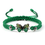 Couple Butterfly Buckle Braided Bracelet Pi-Mart