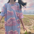Summer Embroidery Piggy T-Shirt for College Girls