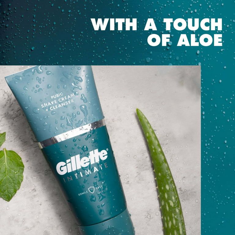 Gillette Male Intimate 2-in-1 Pubic Shave Cream and Cleanser, 6 oz EasyOptionXY LLC