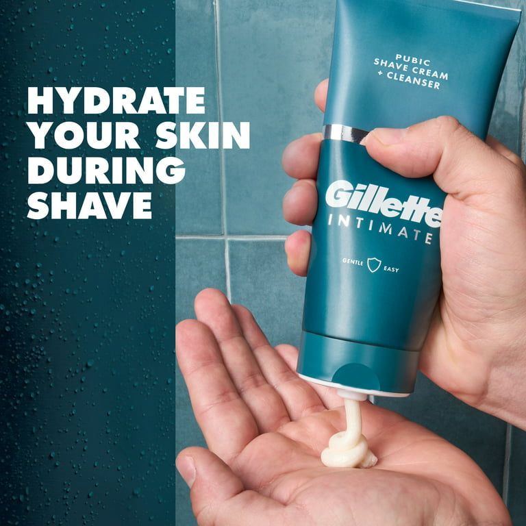 Gillette Male Intimate 2-in-1 Pubic Shave Cream and Cleanser, 6 oz EasyOptionXY LLC