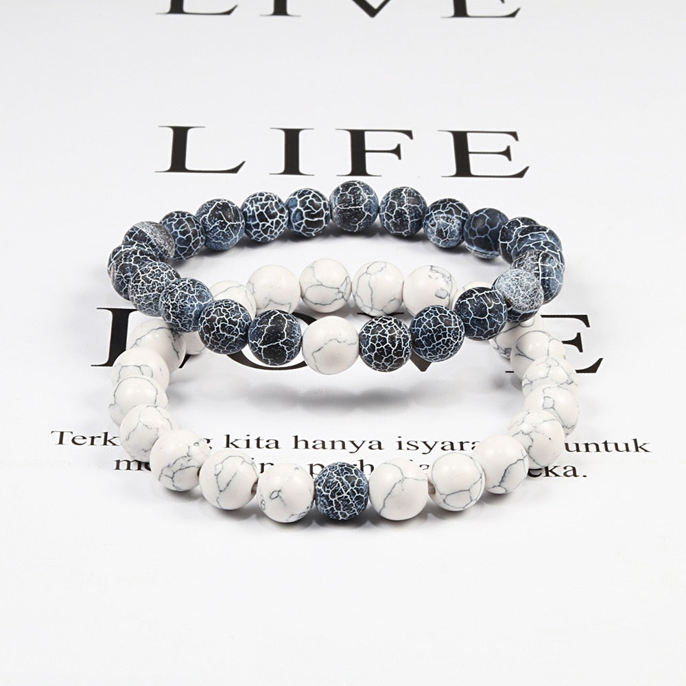 Tiger Eye Beaded Couples Bracelets - SJB-DIAMOND ELITES