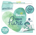 Pampers Aqua Pure Sensitive Baby Wipes 6X Pop-Top 336 Count
