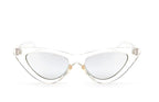 Luxury Modern Cat Eye  Fashion Retro Classic Lady and Woman Sunglasses With Triange Frame  With UV 400 Protection - SJB-DIAMOND ELITES