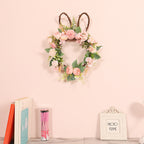Easter Egg Simulation Wreath Easter Chrysanthemum Rabbit Modeling Decorative Pendant Pi-Mart