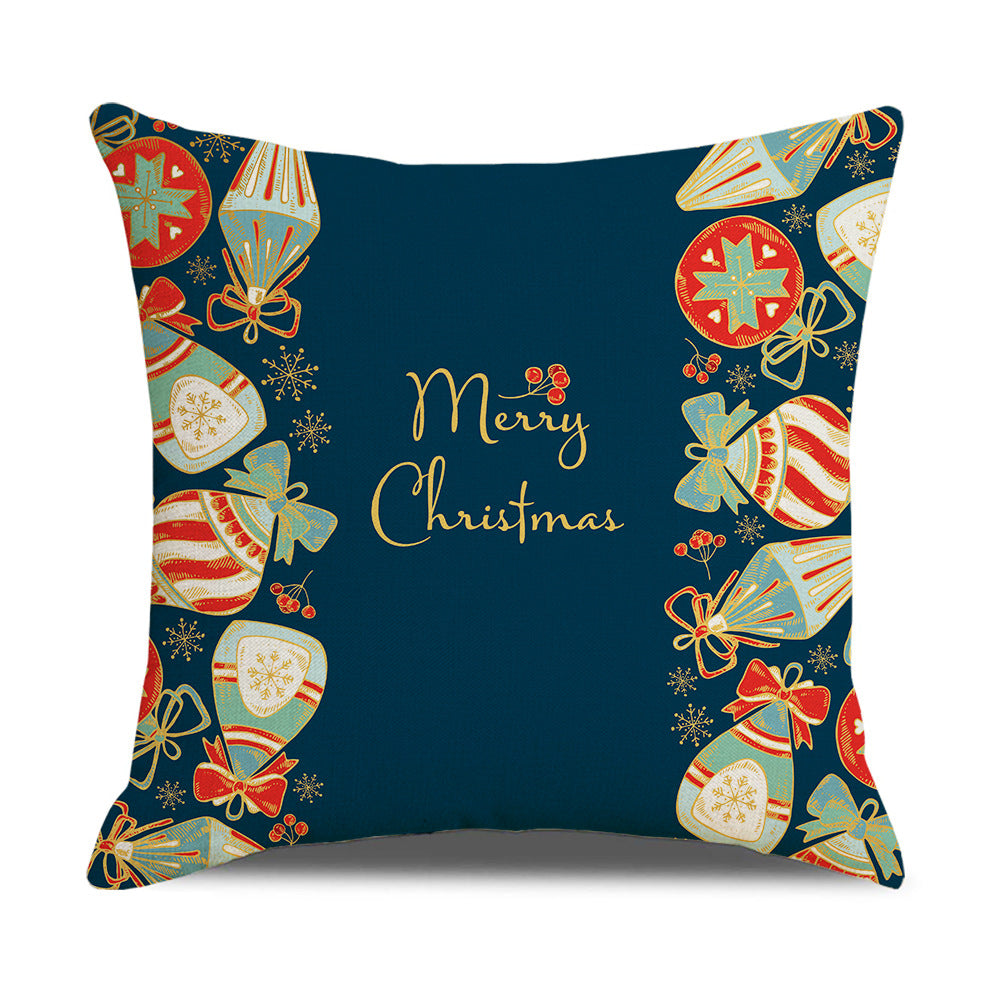 Santa Printed Cushion Sofa Cushion Home Furnishing Pi-Mart