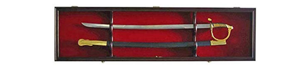 1 Sword Display Case Cabinet Stand Holder Wall Rack Shadow Box The Military Gift Store