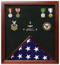 Military Flag and Medal Display Case Shadow Box, Medal display case The Military Gift Store