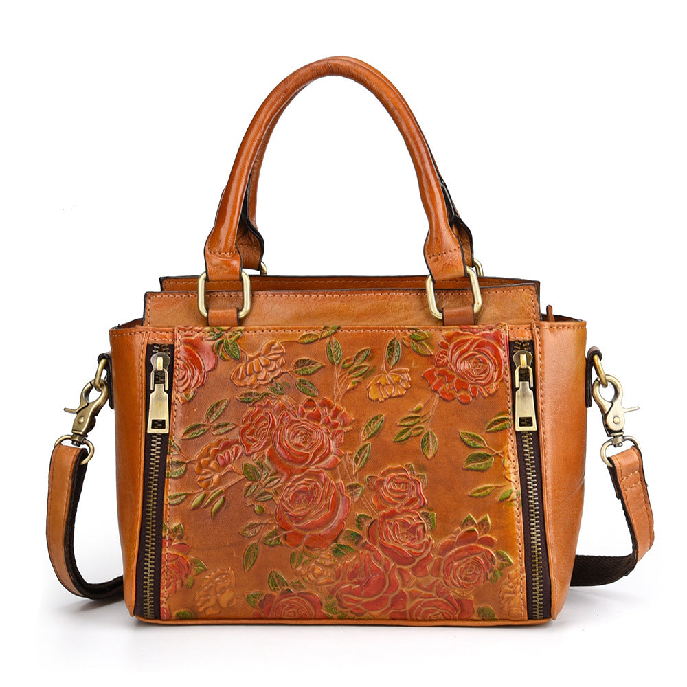 High Quality Natural Skin Tote Purse Cross Body Handbag Brush Color Women Messenger Shoulder Top Handle Genuine Leather Bags Pi-Mart
