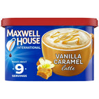 Maxwell House International Vanilla Caramel Latte Cafe Style Beverage Mix, 8.7 oz Canister EasyOptionXY LLC