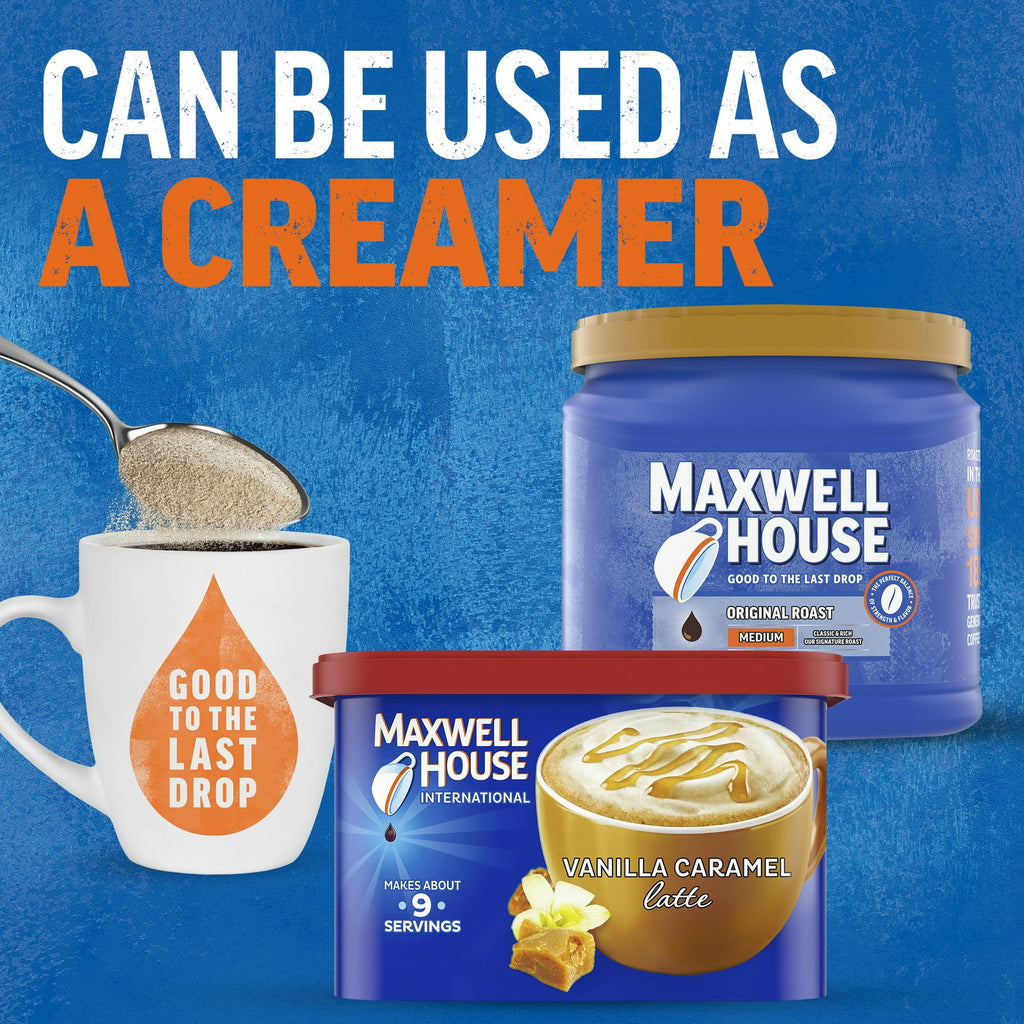 Maxwell House International Vanilla Caramel Latte Cafe Style Beverage Mix, 8.7 oz Canister EasyOptionXY LLC