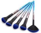 A 10pcs Pro Makeup Brush Set -  Blue Color Family Pi-Mart
