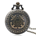 Hot Sale Bronze United States Coast Guard 1790 Theme Pocket Watch Men Navy Creative Gift for Women Fob Watches Pi-Mart