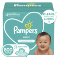 Pampers Baby Wipes; Fragrance Free; 800 Count