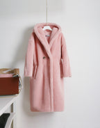 Teddy bear cashmere coat women Pi-Mart
