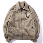 Loose American Tank Suit World War II Retro Bomber Jacket Pi-Mart