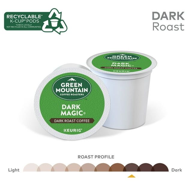 Green Mountain Coffee Roasters Dark Magic Keurig Single-Serve K-Cup pods, Dark Roast Coffee, 48 Count EasyOptionXY LLC