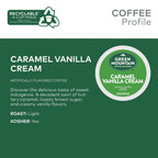 Green Mountain Coffee Roasters Caramel Vanilla Cream, Single Serve Keurig K-Cup Pods, Light Roast, 96 Count EasyOptionXY LLC