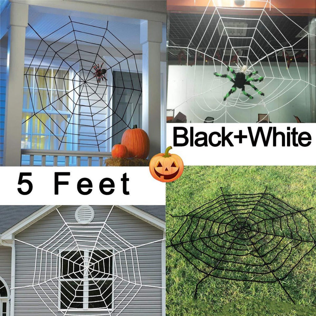 Halloween Spider Webs Decorations with Fake Spiders, Super Stretchy Cobwebs for Halloween decor Indoor and Outdoor - SJB-DIAMOND ELITES