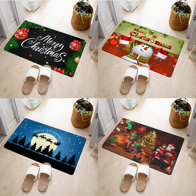 Christmas Floor Mat Bedroom Bathroom Home Absorbent Non-slip Pi-Mart