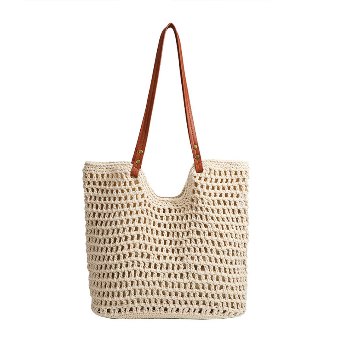 Grid knitted hobo bag, travel commuter shoulder bag, travel large capacity armpit bag, crochet hobo purse - SJB-DIAMOND ELITES