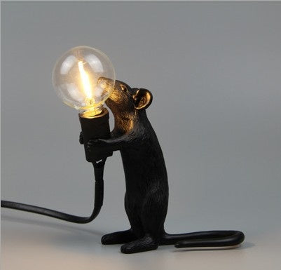 Resin Animal Mini Mouse Decorative Lamp