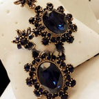 European And American Fashion Cool Vintage Sapphire Stud Earrings Lootquake LLC