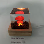Handmade Resin Atomic Bomb Explosion Mushroom Cloud Small Night Lamp Ornaments Pi-Mart