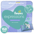 Pampers Baby Wipes Expressions; Botanical Rain Scent; 3X Pop-Top; 168 Ct