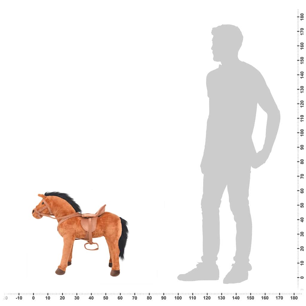 Plush Horse Standing Plush   Plush Horse Lootquake LLC