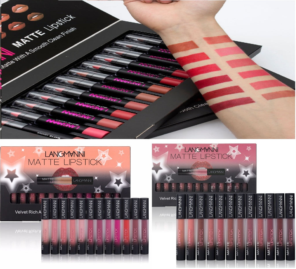 Matte Lipstick Waterproof Long-lasting Velvet Lipstick Set Pi-Mart