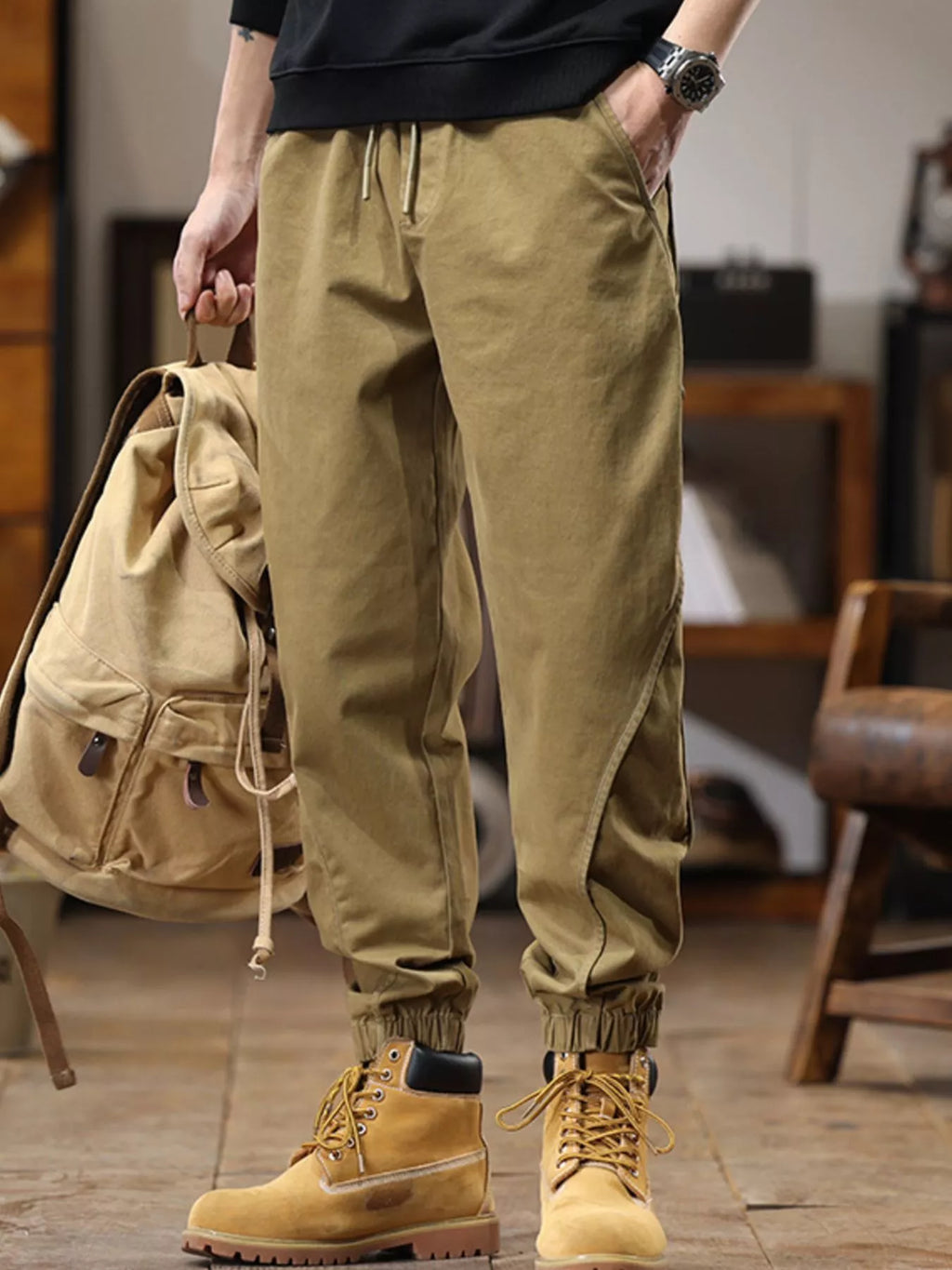 Men's Drawstring Jogger Plus Size