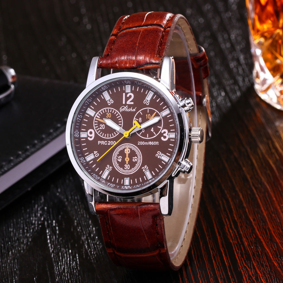 Men's belt watch student sports quartz watch Pi-Mart