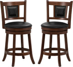 Ergonomic Swivel Bar Stools Set of Two Lootquake LLC