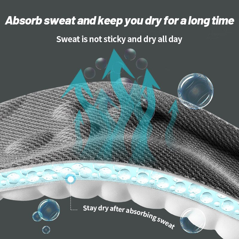 4D Latex Sport Support Running Insoles Pi-Mart