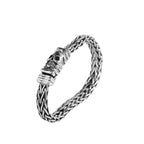 Thai Silver Antique S925 Silver Accessories Personality Seiko Men's Weaving Skull Bracelet