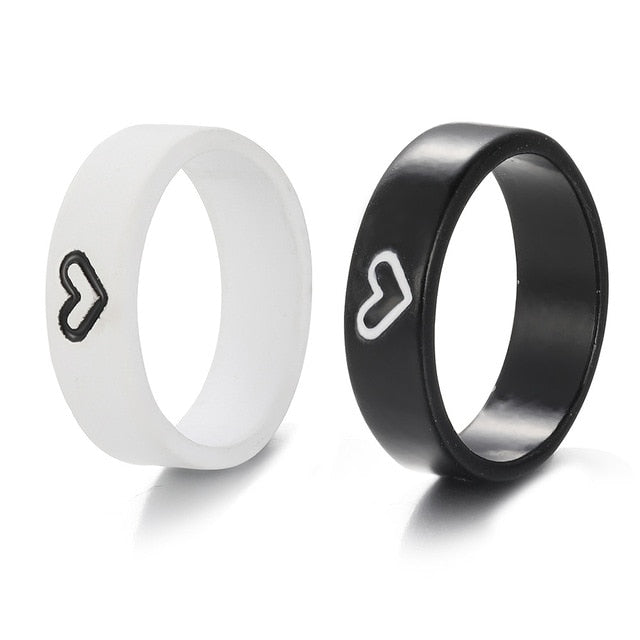 Heart-Shaped Couple Ring - SJB-DIAMOND ELITES