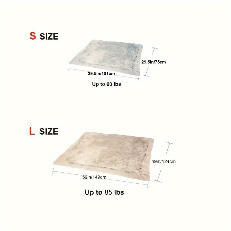 1pc Oversized Waterproof Dog Blanket for Pets Up to 85 LBS, Multi-Colored Washable Blanket with Fluffy Plush and Velvet Sides, Perfect for Sleeping, Bedding, Sofas, and Travel – Suitable for Small, Medium, and Large Dogs Lootquake LLC